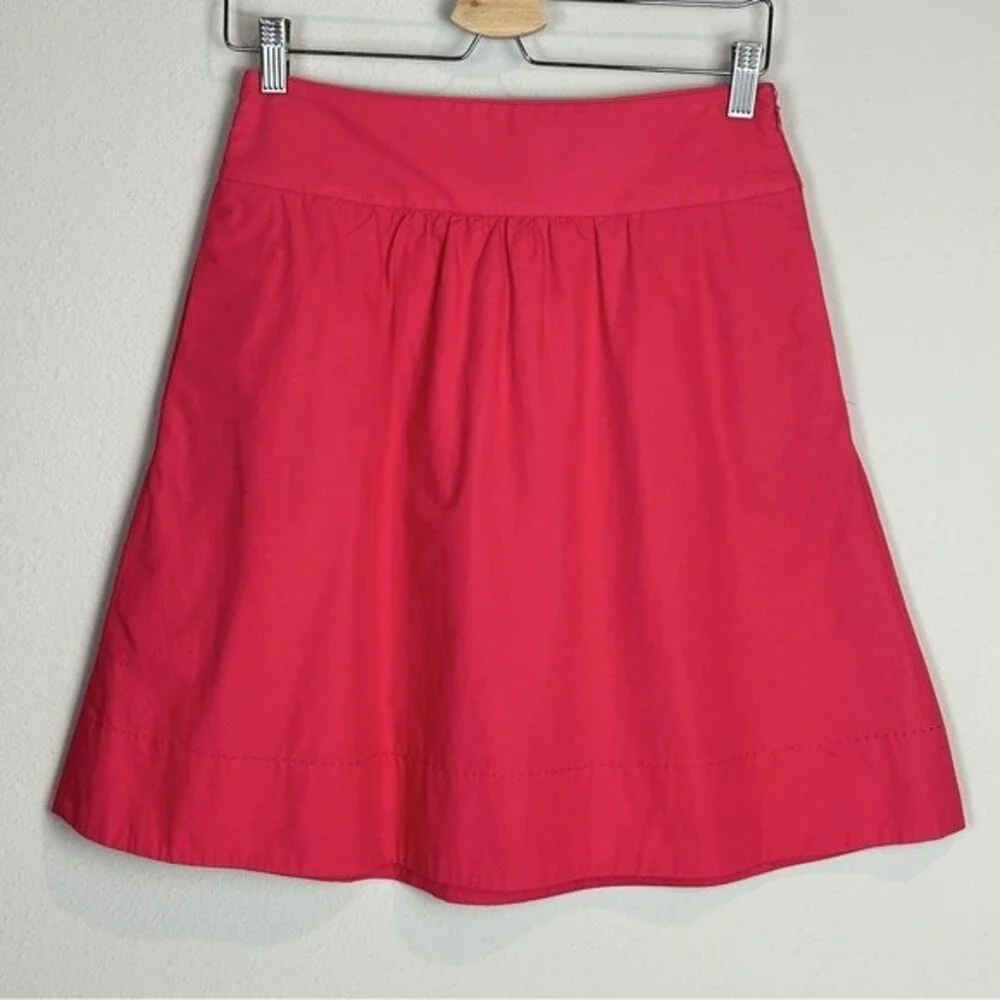 J. Crew Hot Pink A-line Mini Skirt 0